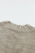 V Neck Drop Shoulder Knitted Sweater